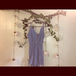 Blue & White Romper!